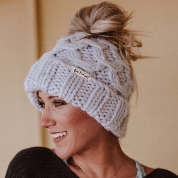 Skyline Messy Bun Beanie - Picture 3 of 8